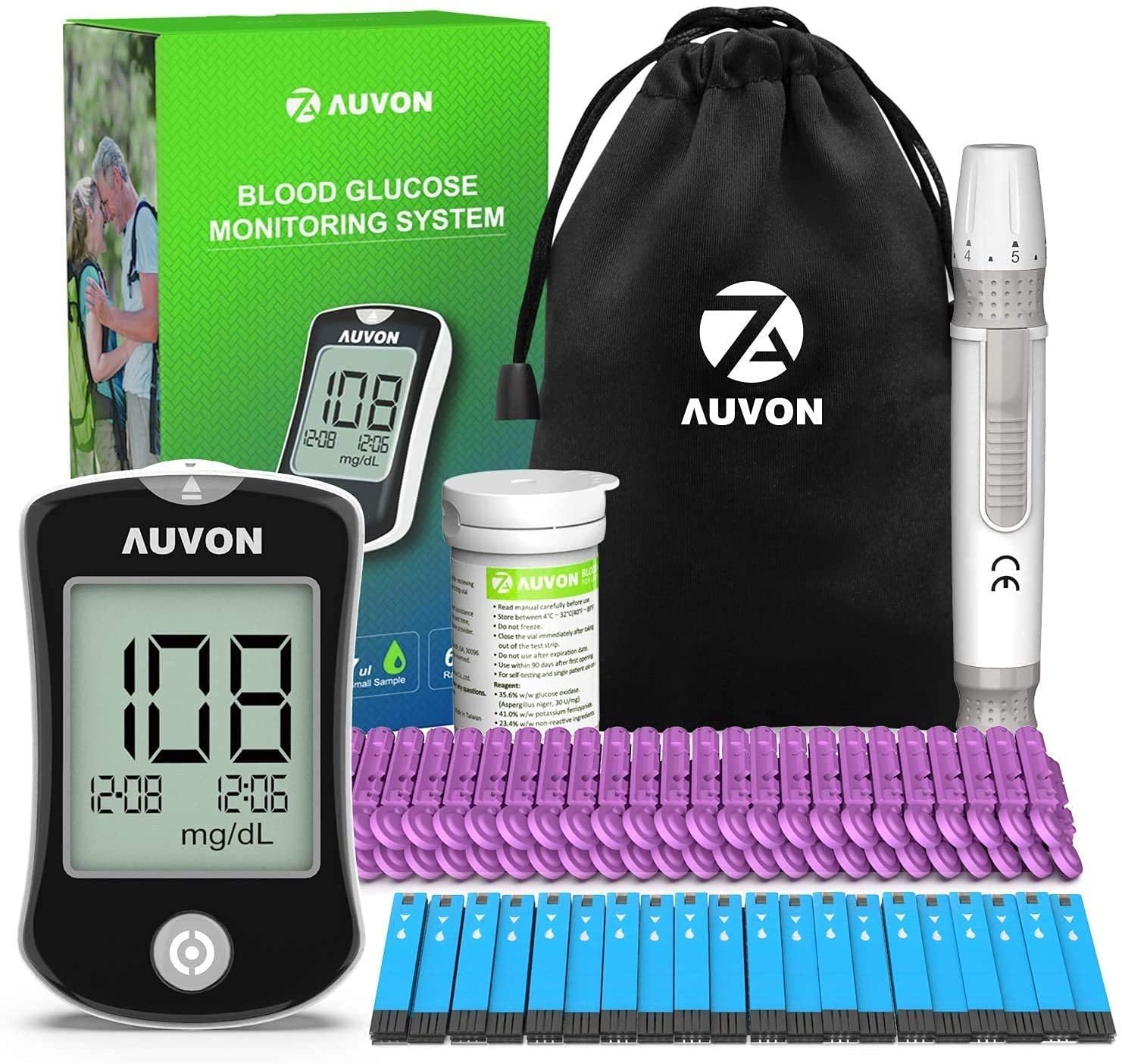 AUVON Blood Glucose Monitor Kit